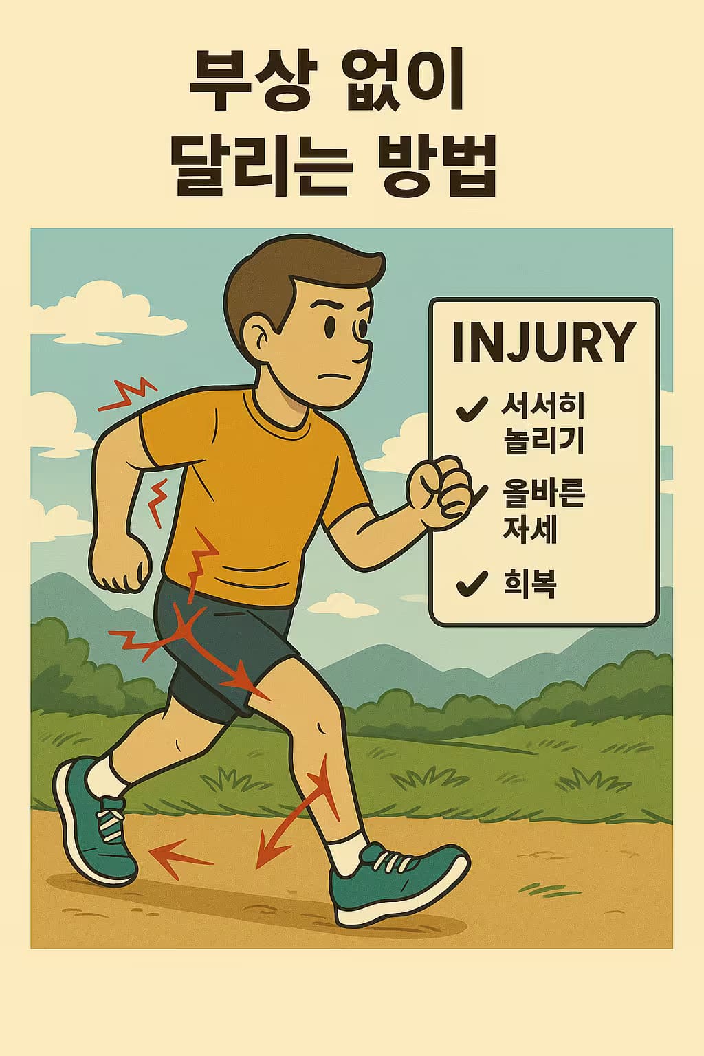 부상 없이 달리는 방법